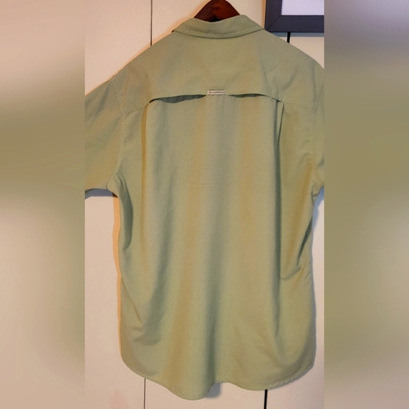 ExOfficio Men's green Vented Button Up Short Sleeve Shirt size L - Picture 11 of 12